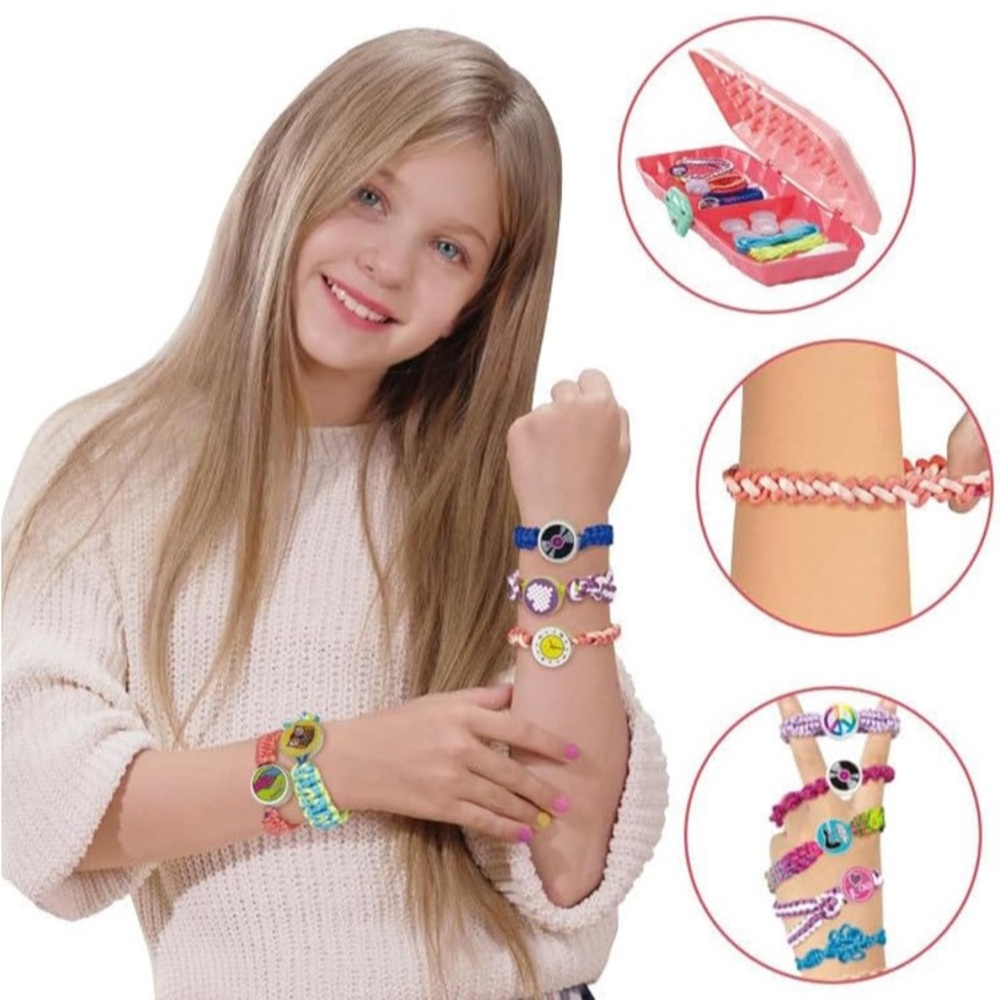 Friendship Bracelets Rope Weaver Kit Bracelet Kit Stretchy Hand Rope NWT - Picture 9 of 17